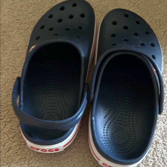 CROCS navy and Red Sandals with Classic Ventilation - Picture 3 of 5